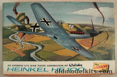 Lindberg 1/72 Heinkel He-100, 584-50 plastic model kit